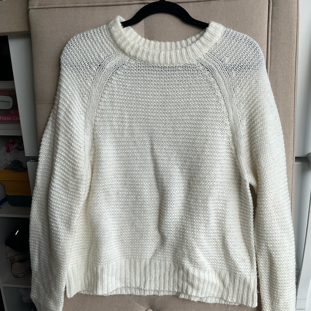 Simple White Sweater